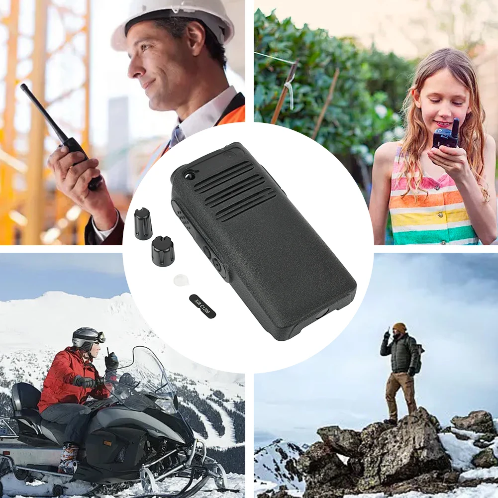 Передняя крышка корпуса комплект для ремонта радиоприемника черный корпус сменный ремонтный комплект рации для Motorola XIR C1200 DEP250