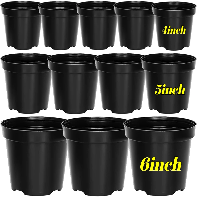 

10 шт. утолщенных горшков для рассады с дренажными отверстиями, контейнеры для выращивания семян, садовые горшки для растений