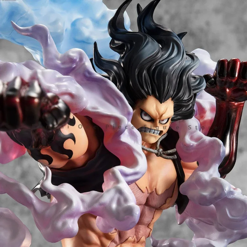 In Stock Original MegaHouse One Piece POP Luffy Gear 4 Snake Man Action Figures Animation Toys Gifts Model Collector Anime Hobby