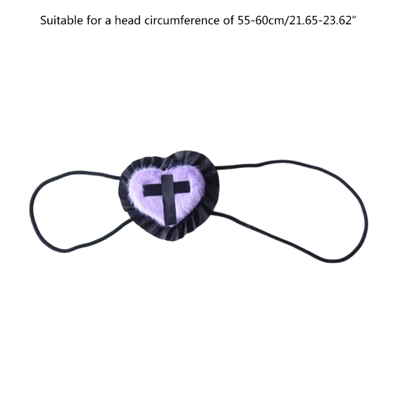 Heart Shape Eye Patch Cosplay Props Maid Female Eye Mask Accessories Furry Eye Patch For Kids or Adults