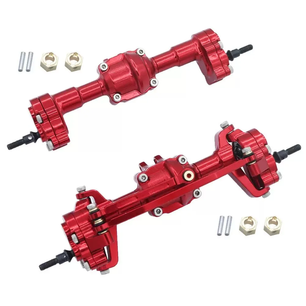 المحور الأمامي والخلفي من سبائك الألومنيوم لأجزاء ترقية السيارة 1/24 FMS FCX24 FCX18 RC