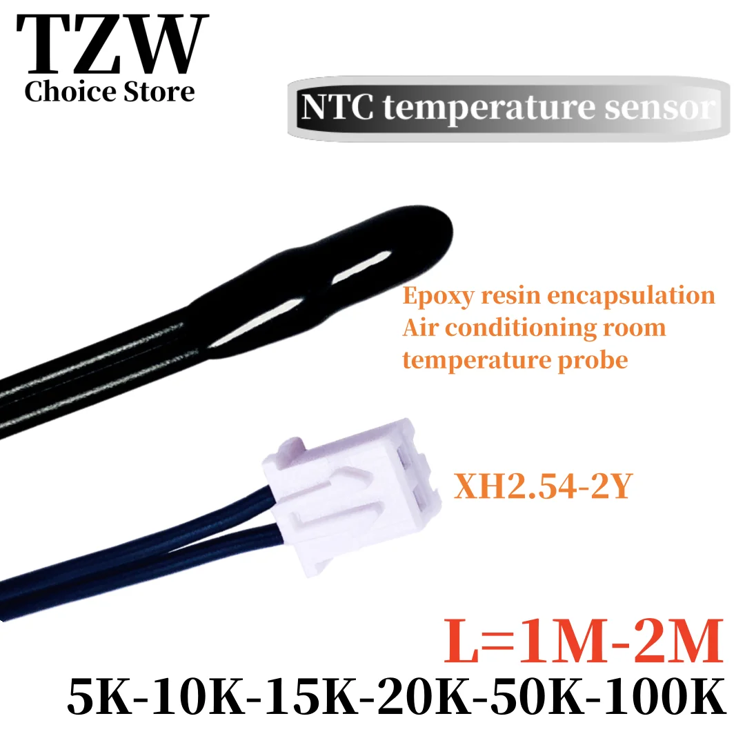 TZW NTC 5K 10K 15K 20K 50K 100K Czujnik temperatury klimatyzacji Sonda regulacji temperatury ntc Termistorowy czujnik temperatury