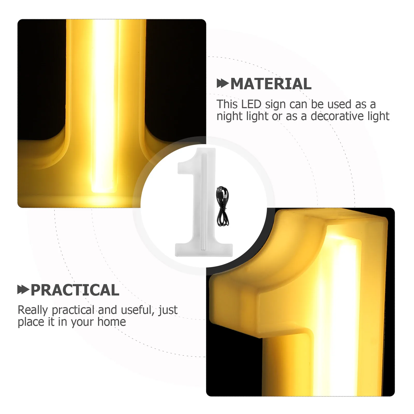 

Neon Sign Led Number Design Decorative Light For Bedroom Wall Home Wedding Party Decoration Aesthetic Room Lamp