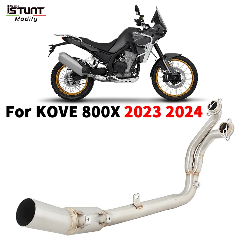 

For Kove 800X 800 X Adventure RALLY Pro 2023 2024 Motorcycle Exhaust System Escape Moto Front Link Pipe Connect Original Muffler