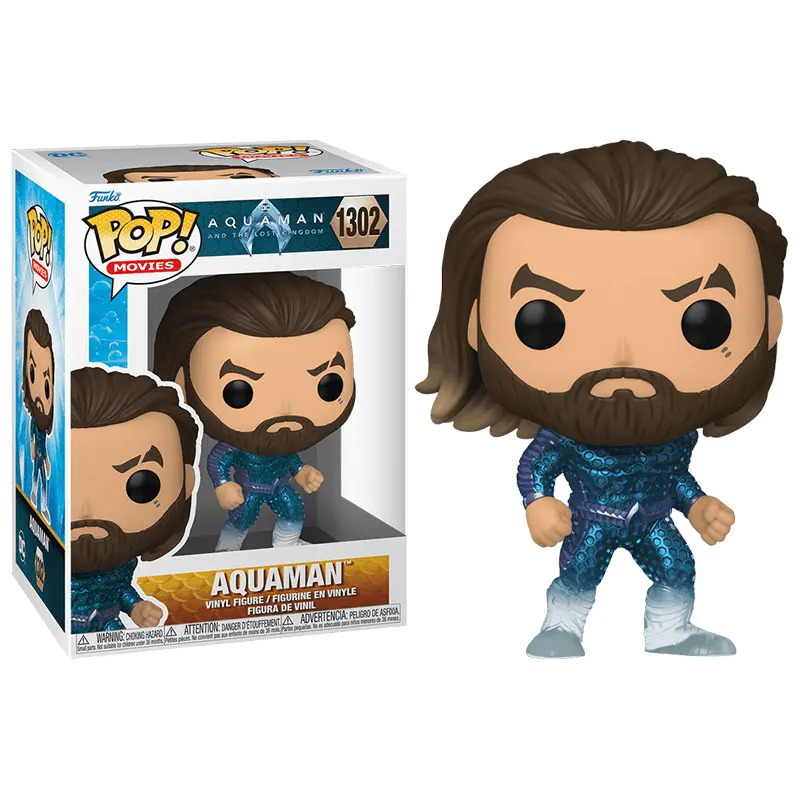 FUNKO POP Aquaman Action Figures Model Toys DC Comics Aquaman 2 Figureine Doll Collectible Decoration Limited Edition Doll Gifts