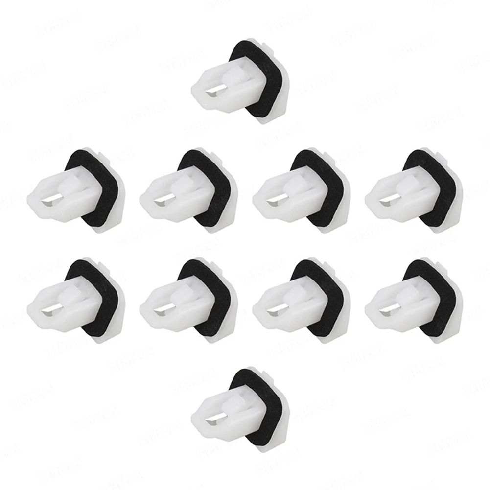 10Pcs Side Moulding Clips Door Trim Clamp For Hyundai 87756-2E000 Nylon Rocker Panel Retainer Clip W/ Sealer