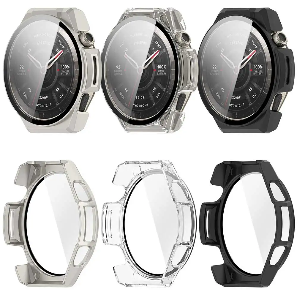 Case+Tempered Glass For Amazfit Balance Ultra,Anti-scratch Screen Protector Shell Bumper Cover For Amazfit Balance 3 Accessories