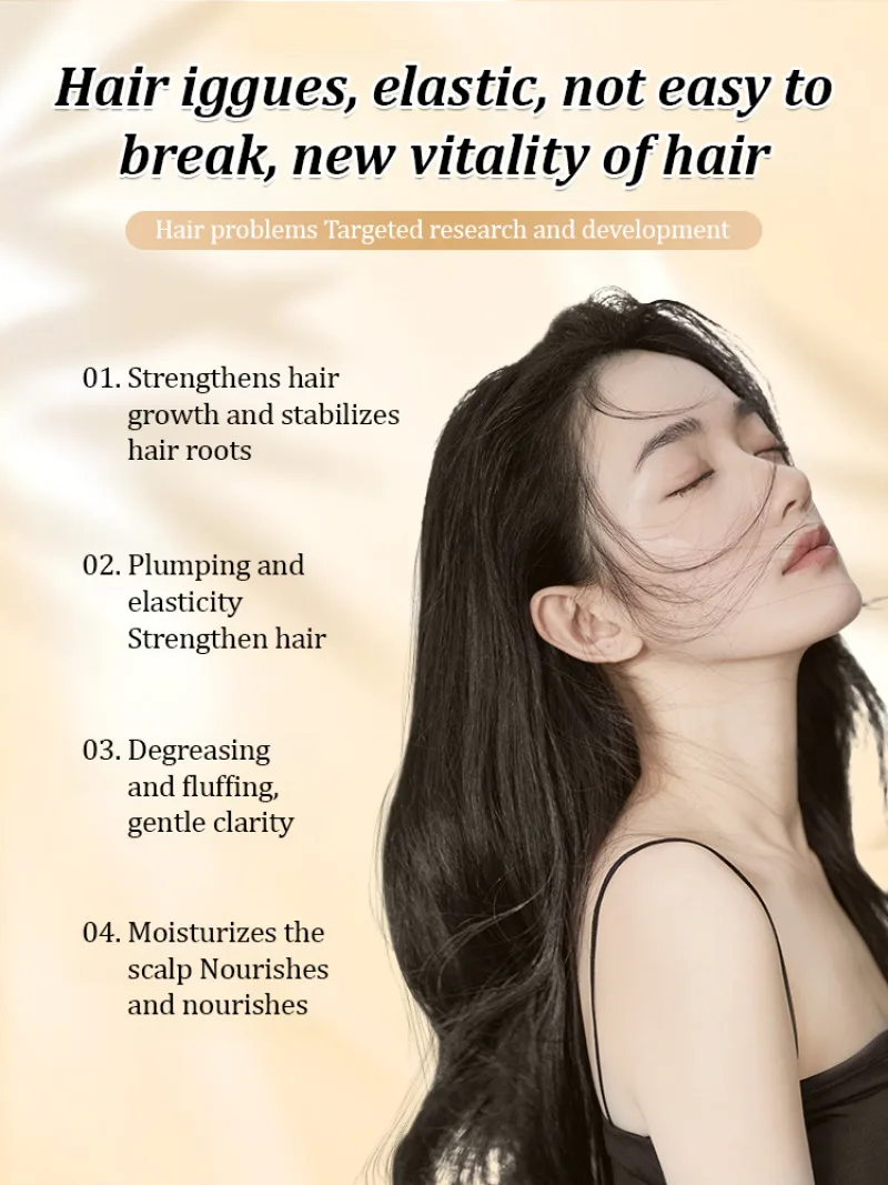 Thickening Hair Nourishing Root Shampoo Firming Hair Preventing Loss Gentle Cleansing Scalp Soft Strong Repair hair shampoo