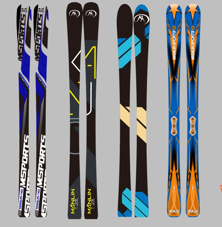 OEM Custom alpine mountain snow skis for kid adult women men\'s custom-made ski board equipment