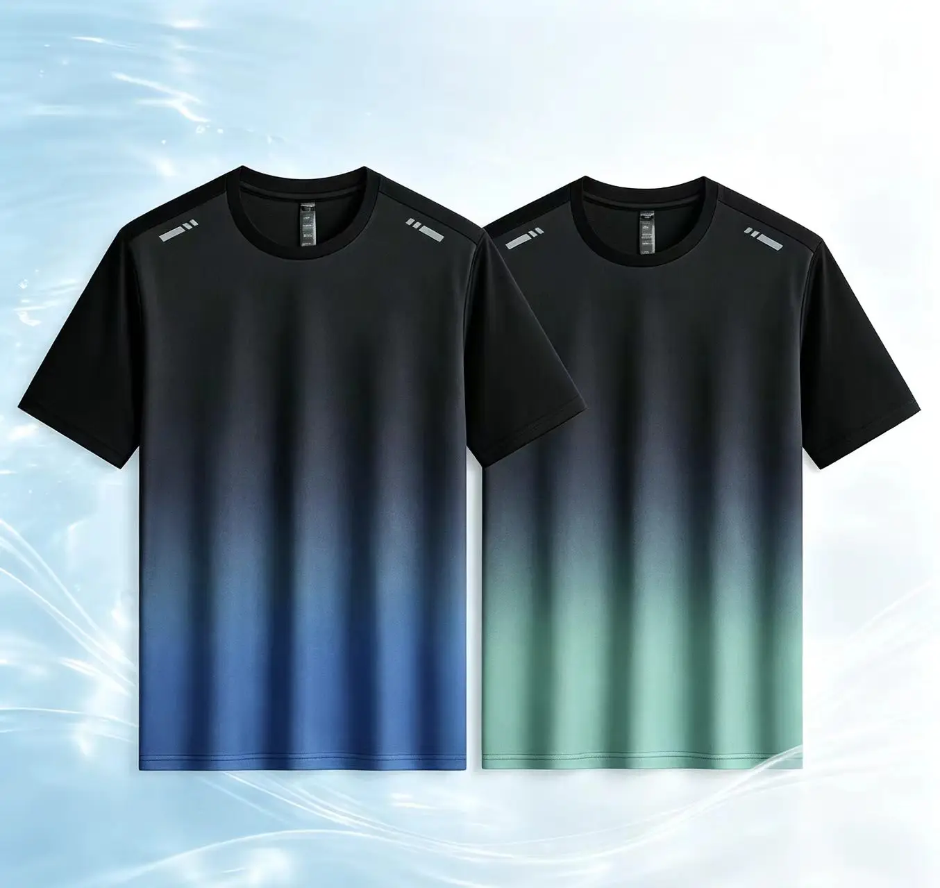 Slim Fit Athletic Tops 2‑Piece Set, Spring Summer Running Casual Sports Short Sleeve T‑Shirts for Men