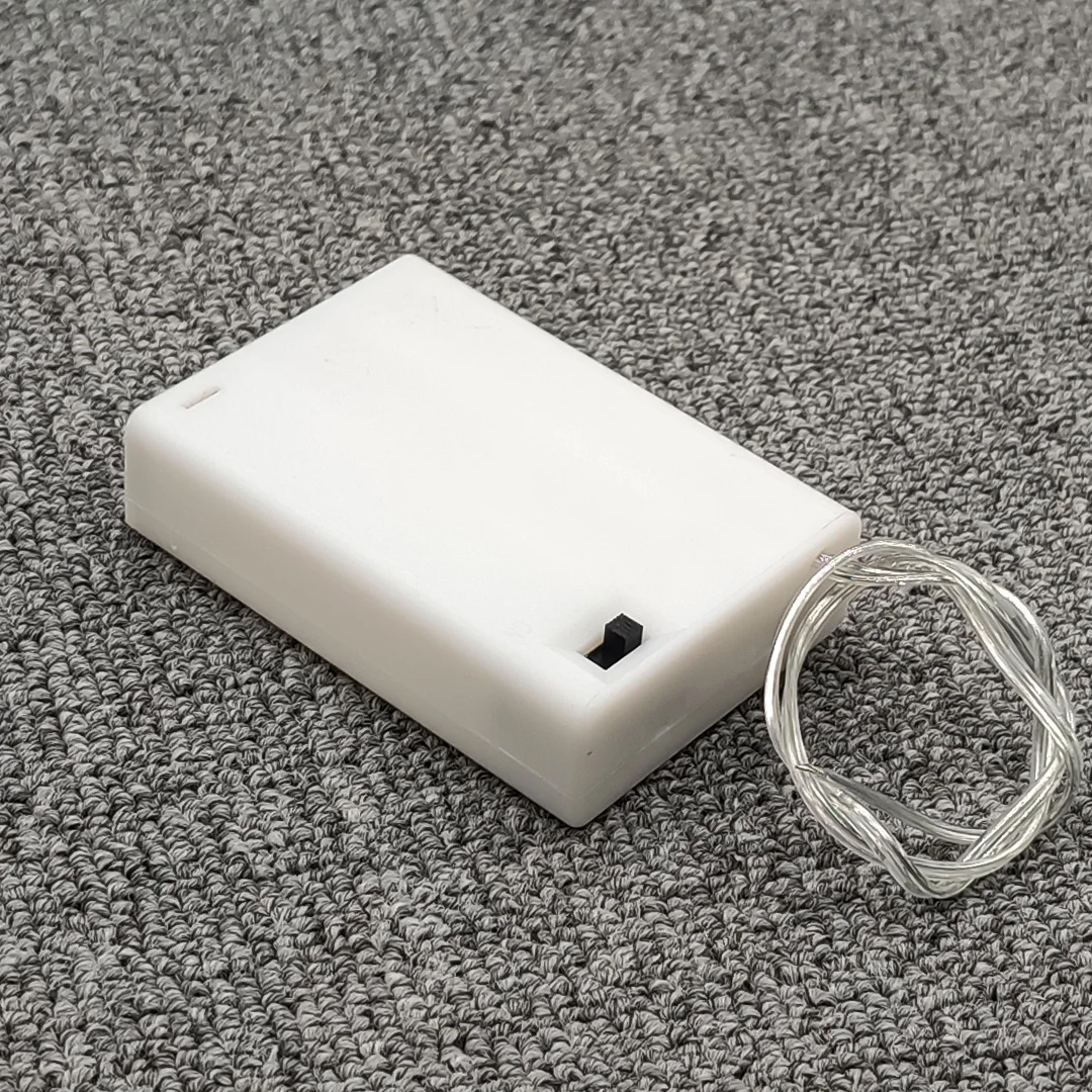 3AA Battery Holder AA Battery  Case With Switch 3 AA 2A Battery Box Case With ON/OFF 4.5V White