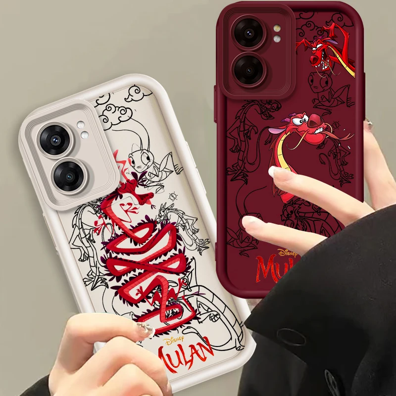 

Mulan Dragon Art Cool Disney Eye Ladder For OPPO Find X5 X3 A58 A57 A55 A53 A54 A92 A74 A78 A98 A16 A94 A76 A72 5G Cover