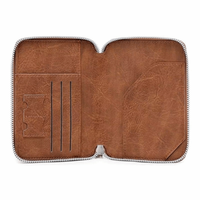 Multi-functional Travel Passport Wallet PU Leather RFID Anti-theft Passport Bag Waterproof Zipper Credit ID Card Holder