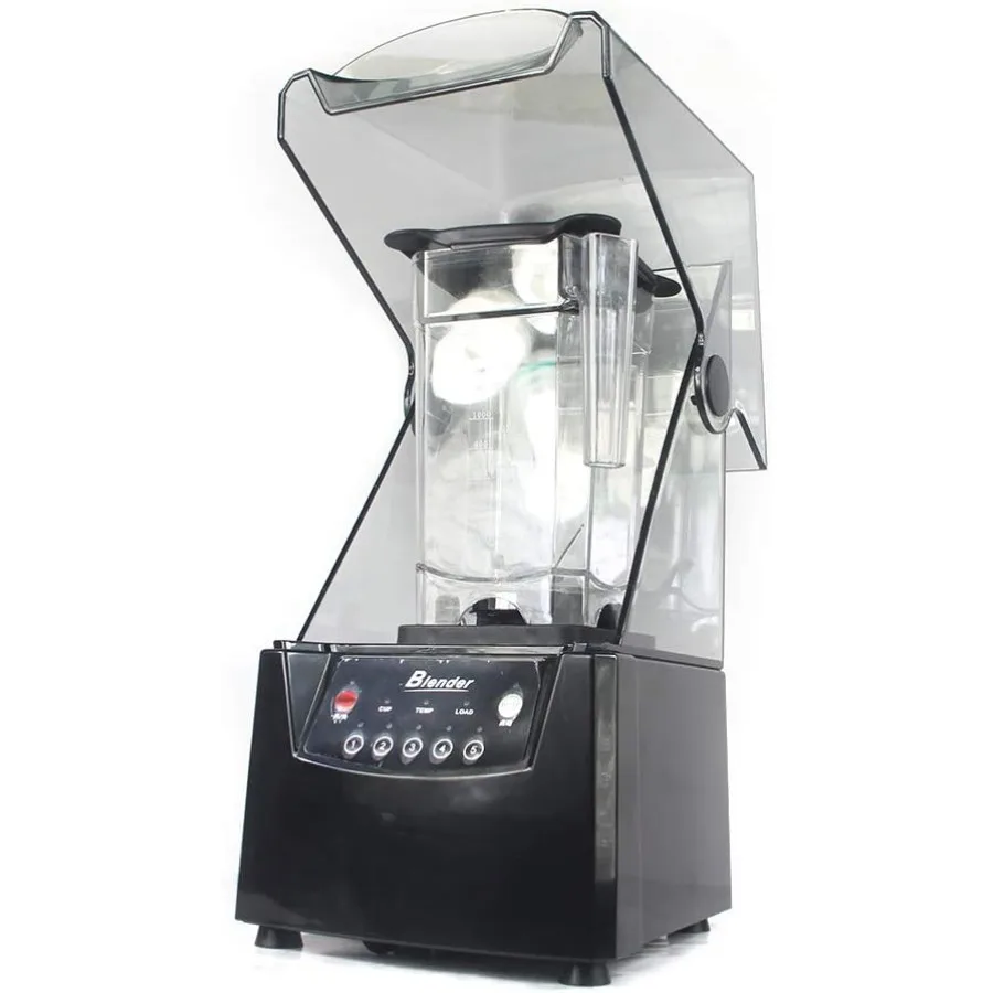 Soundproof Blender 110V 2600W 1.8L Commercial Fruit Juice Smoothie Maker With Shield Quiet Sound Enclosure for Puree Ice Crush