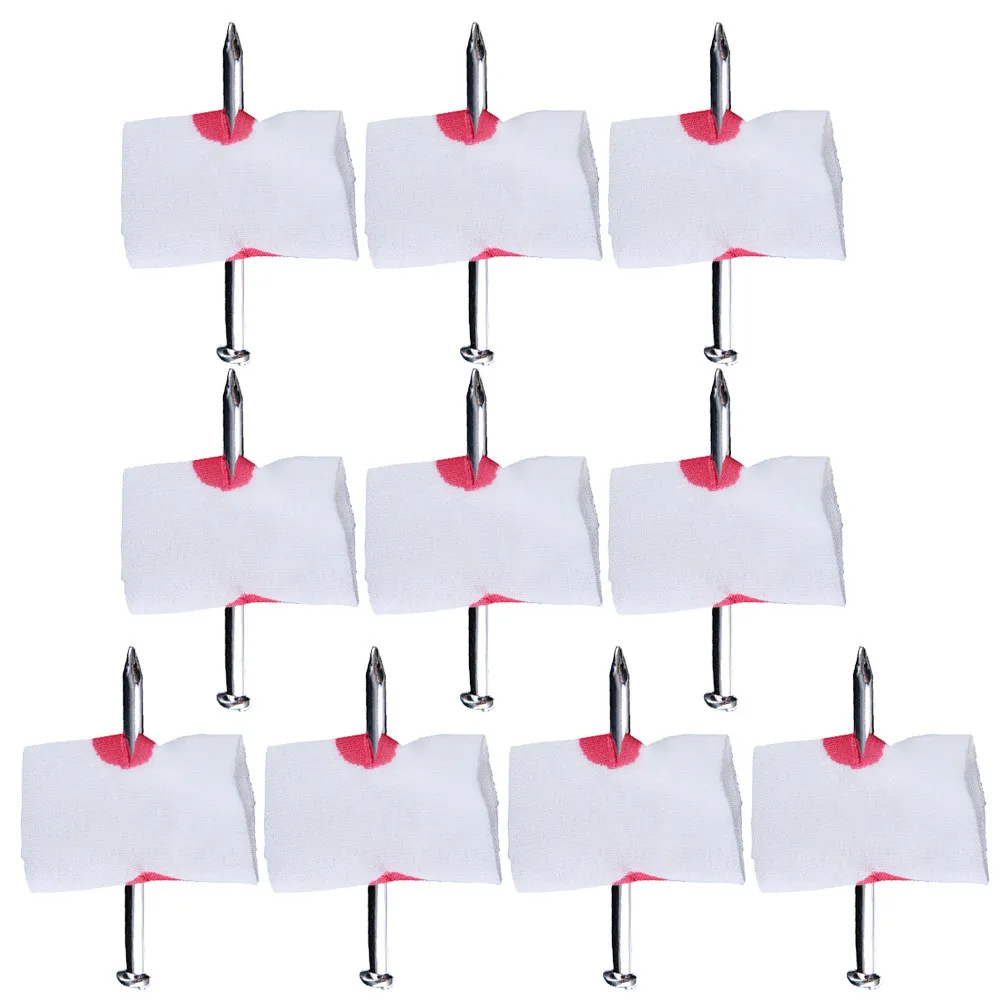 

10Pcs Nail Through Finger Prank Prop High Quality Lightweight Soft Texture Halloween April Fools Spoof Joke Fake Blood Trick