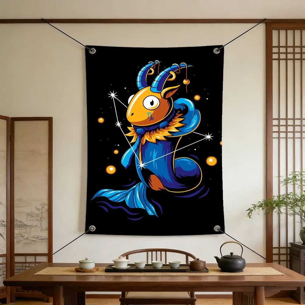 Culture T-Twelve Z-Zodiac S-Signs Flags Warm Home Flag 4 Grommets Wrinkle Free Indoor Outdoor