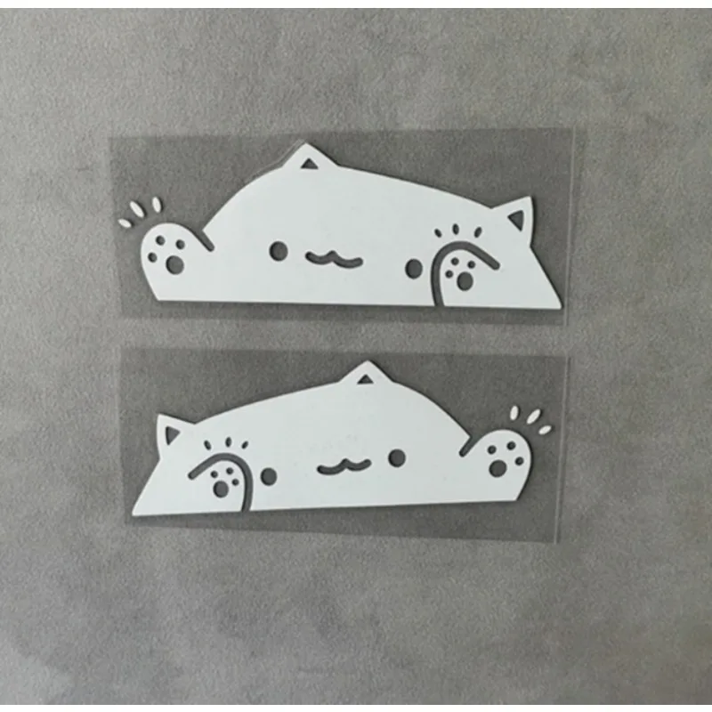 JDM Cute Cat Naklejki samochodowe Wodoodporne DIY Auto Window Body Bumper Trunk Śmieszne naklejki winylowe Dekoracja zbiornika paliwa motocykla — zdjęcie 3