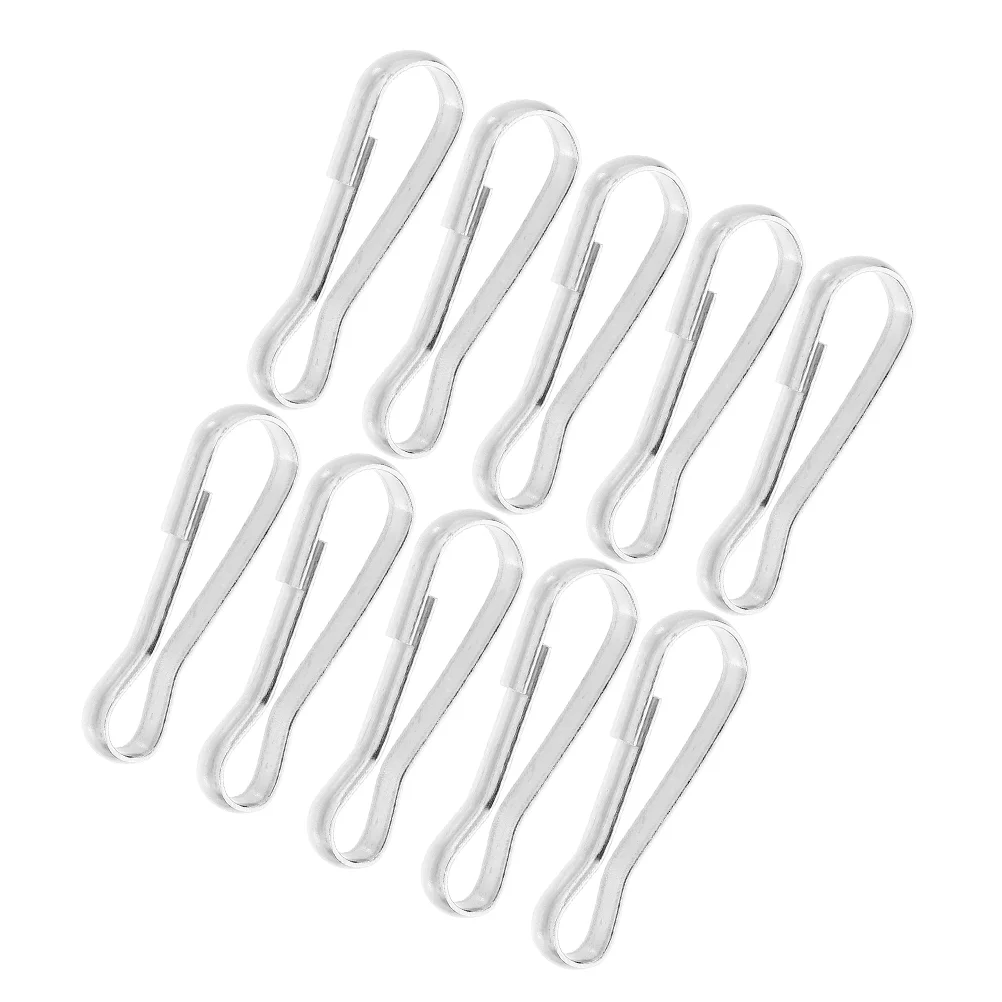 

20 Pcs Stainless Steel Hook Large Carabiner Clip Buckle Lock Spring Metal Clasp for Parrot Feeders Toys Animal Tunnels Hammocks