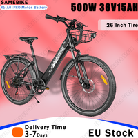 E Bike 500W Brushless Motor 36V15AH Removable Lithium Battery Electric Bike Adult 26 Inch Tire All-terrain Snow Electric Bicycle