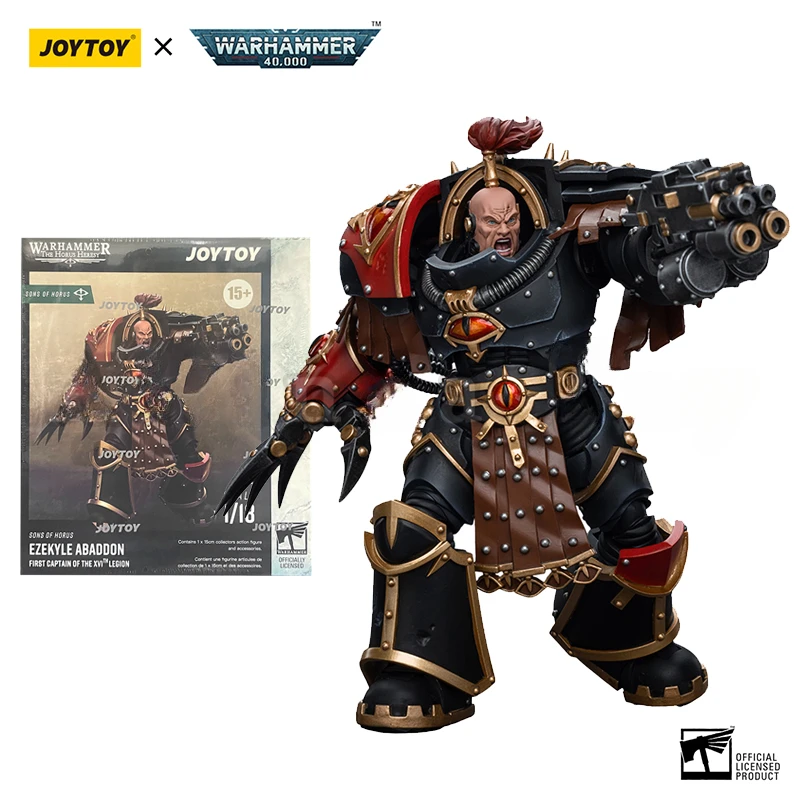 JOYTOY 1/18 Action Figure The Horus Heresy Sons of Horus Ezekyle Abaddon First Captain of the XVlth Legion Anime Model