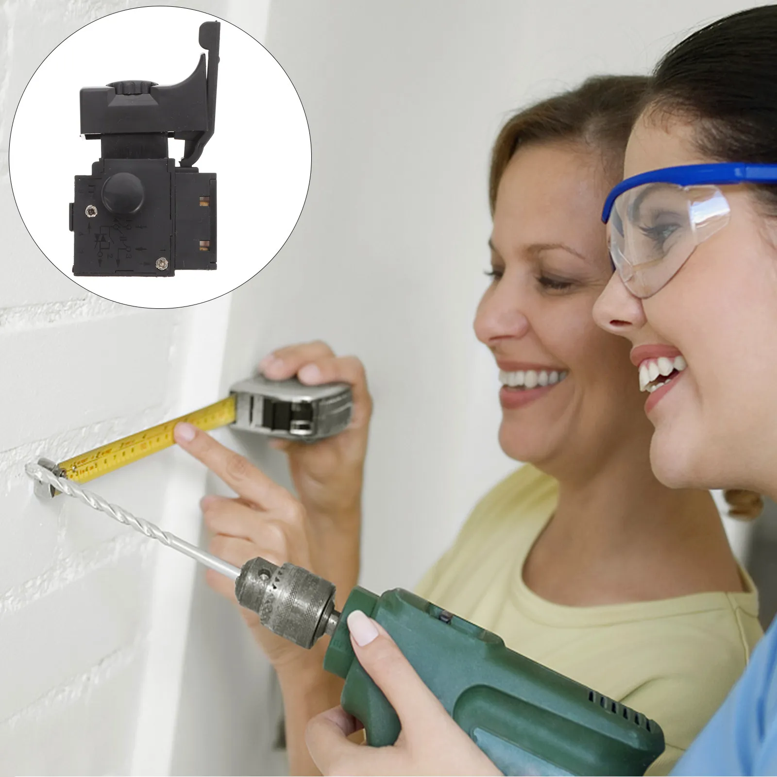 

1 шт. Ручной переключатель управления скоростью для дрели, замок-фиксатор, запасная часть для электроинструмента, регулируемый портативный аксессуар