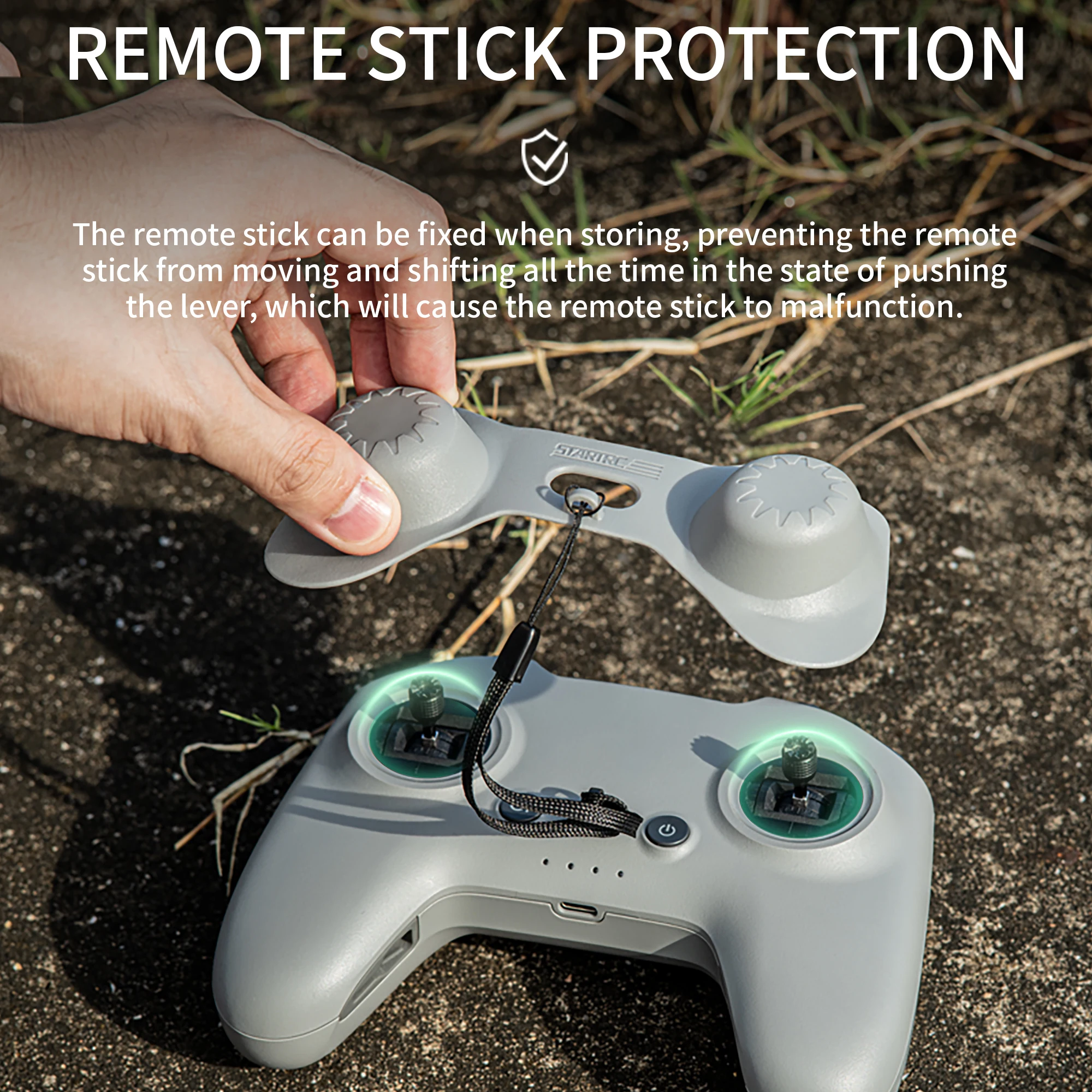 STARTRC cubierta protectora de Joystick de Control remoto para DJI Avata 2/FPV accesorios de Control remoto Protector basculante con cordón