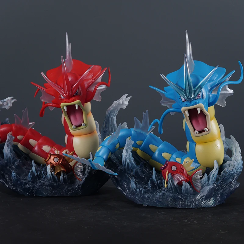 In Stock 16cm Anime Pallet Town Figures Gyarados Magikarp Action Figures Pvc Digimon Model Collect Ornament Toys Birthday Gift