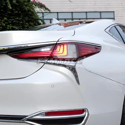 For Lexus ES ES200 ES250 ES300h ES350 2018 2019 2020 2021 2022 Car Sticker ABS Cover Stick Frame Rear Light Lamp Eyebrow Trim