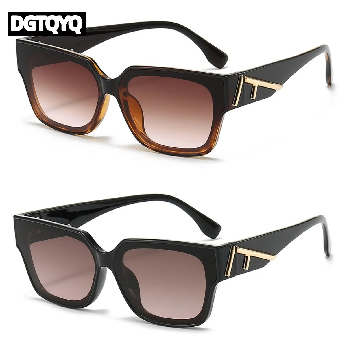 New Fashion Designer Men's Square Frame Coloured Sunglasses Luxury Brand Unisex Sunglasses Women's Daily Street Accessories
