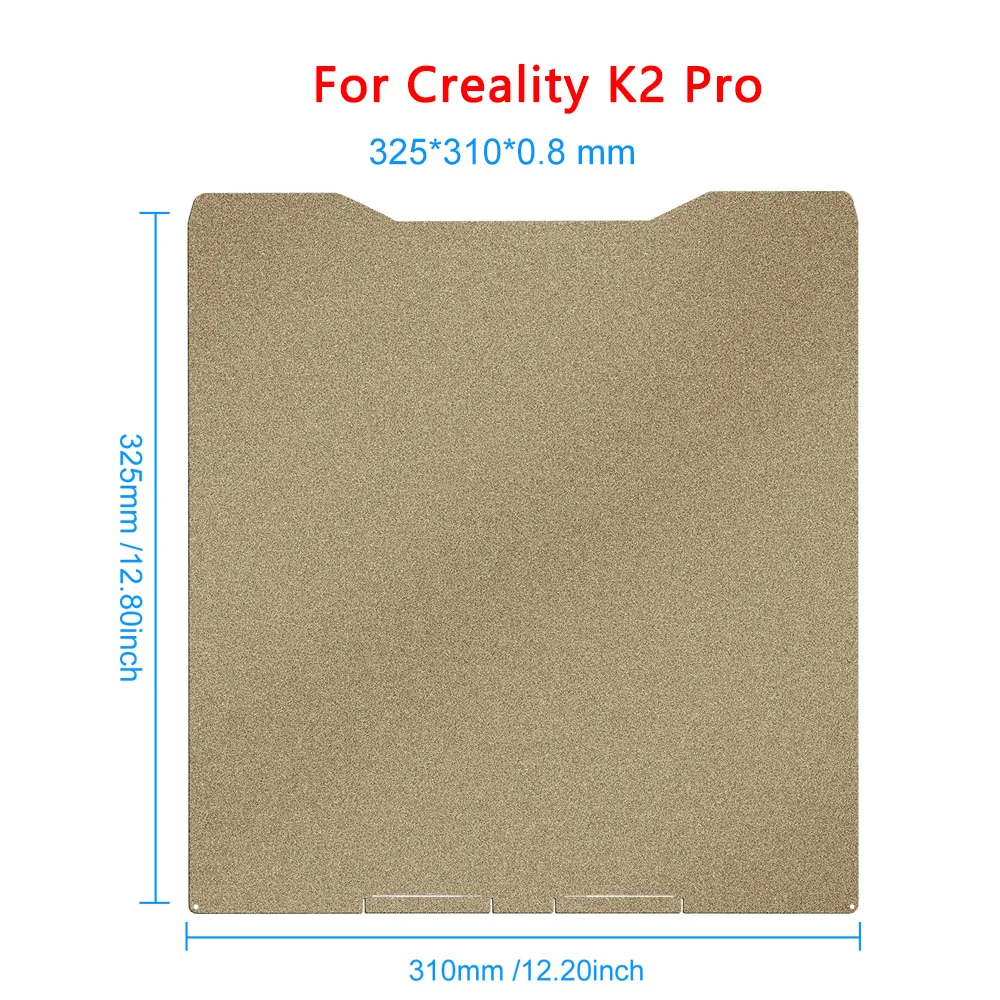 PEI-Platte für Creality K2/K2 Pro/Hi-Build, doppelseitige Federstahlplatte mit Struktur, Ersatzteile für 3D-Drucker-Heizbett – Detail 9
