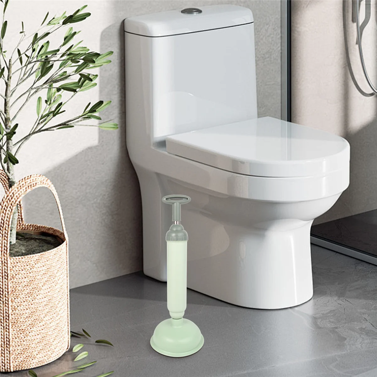 

Toilet Dredge Drain Buster Toilet Air Plunger Sink Unclogger Strong Suction Performance for Toilet Unblocker Tools LPY