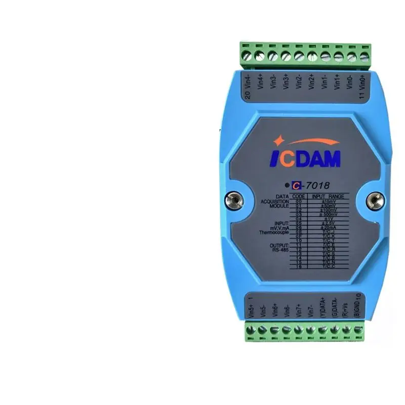 C-7018/BL/R/Z 8-channel thermocouple temperature data acquisition module compatible with 7018