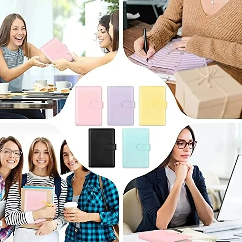 A6 Loose-leaf Notebook Budget Planner 2024 Cash Envelope Savings Money 6 Holes Binder for Financial Management Binder Housing