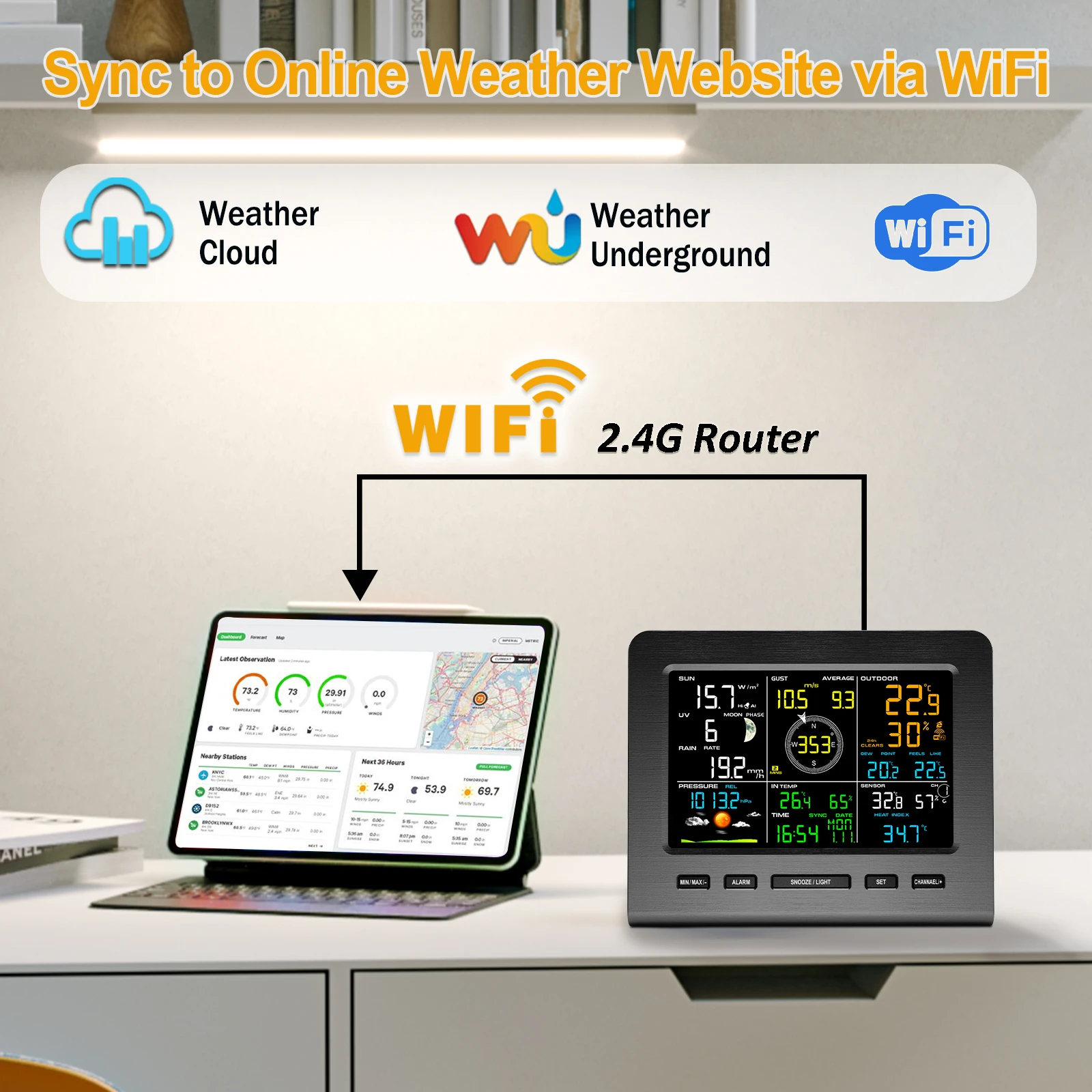 Stacja pogodowa WiFi 8 w 1 zas – Rain Gauge Digital recenzja i cena
