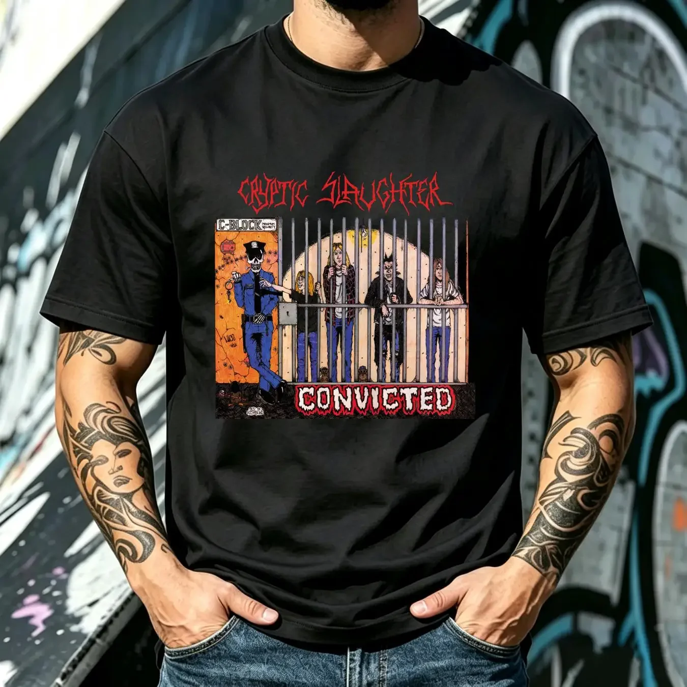 washed T Shirt cryptic slaughter All Sizes YI508 vintage Washed Slightly Unisex Soft Versatile fashion Comfortable Stretched