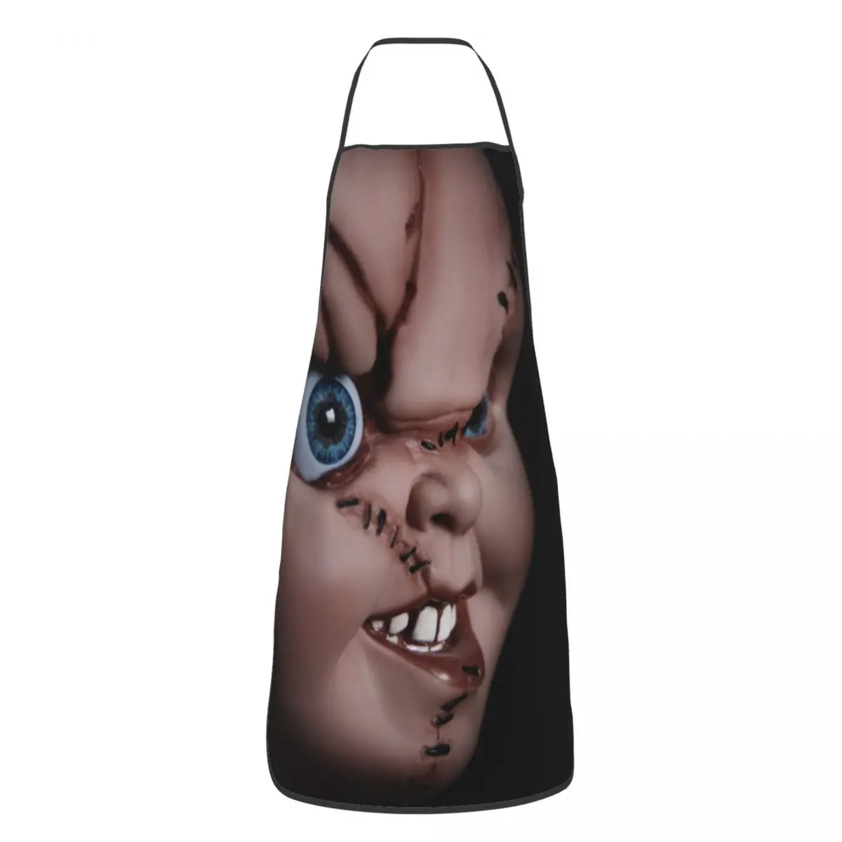 Devil Chucky Doll Funny Apron Men Women Child's Play Horror Movie Adult Unisex Kitchen Chef Bib Tablier Cuisine Cooking Baking