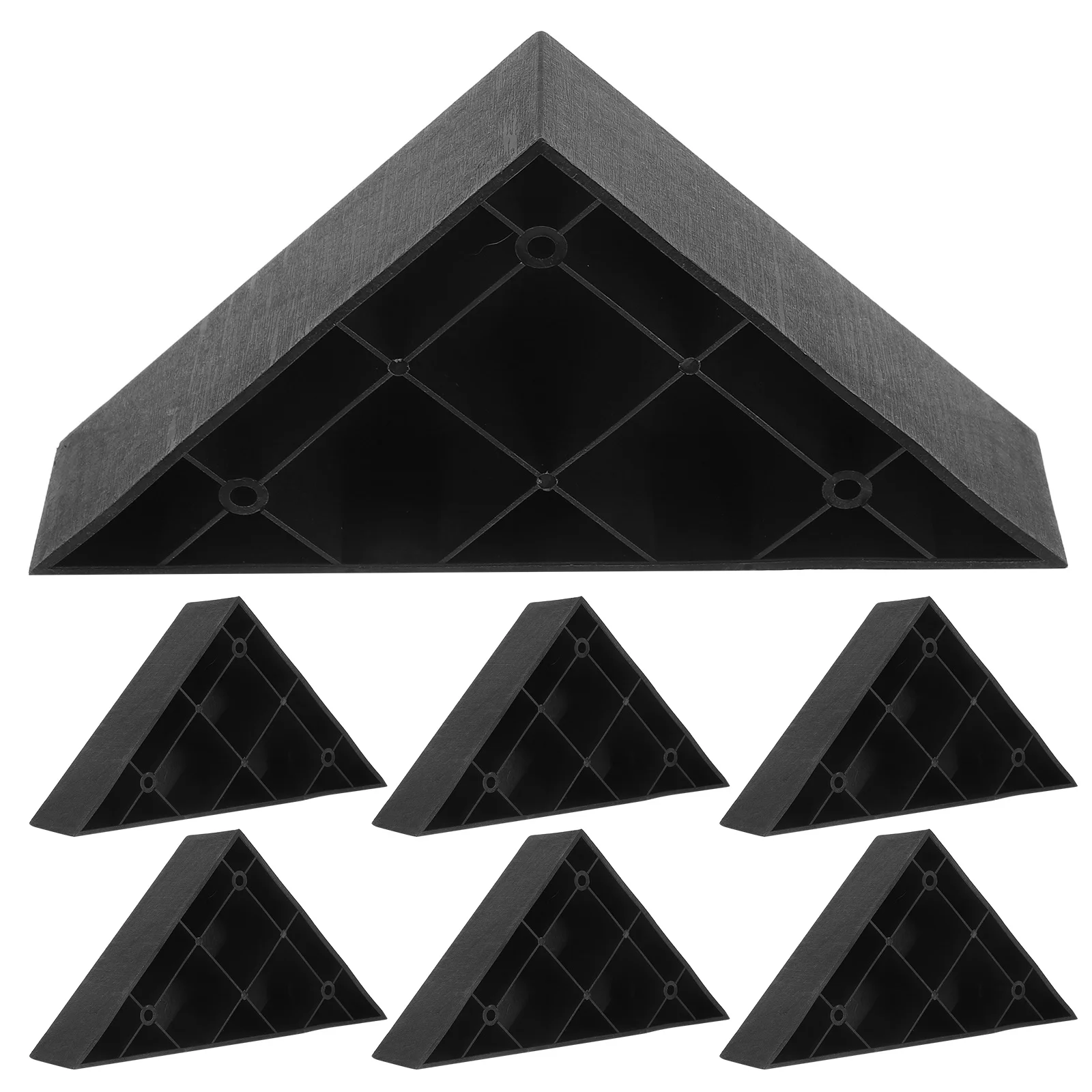 

8 шт. пластиковых ножек для мебели, треугольные опоры для дивана, кресла, кровати, стола, прочные нескользящие подставки для мебели