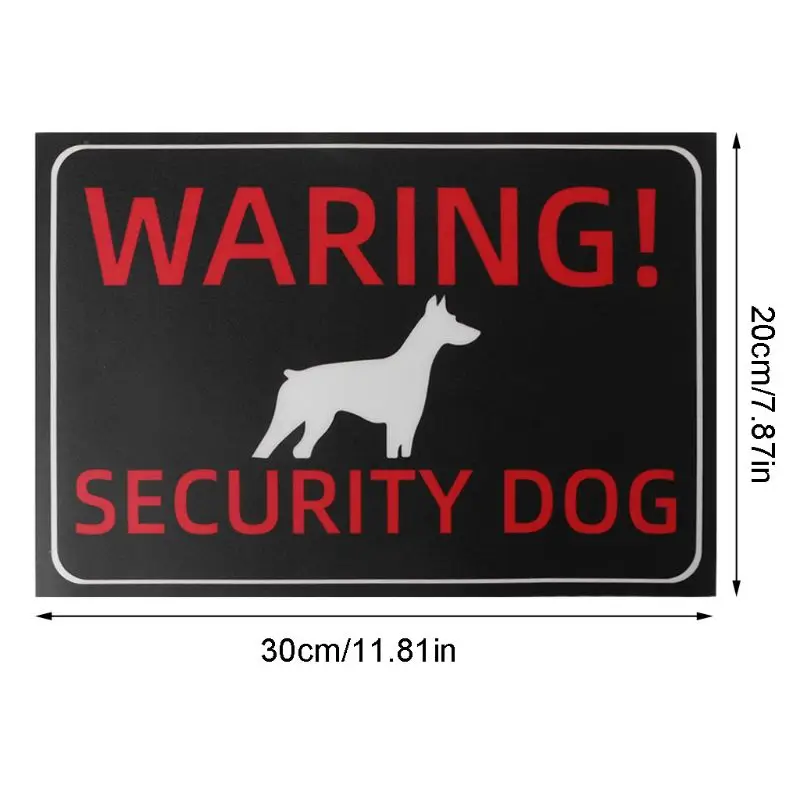 Beware of Dog Sticker 12 x 8 Inches Warning Window Stickers Decal for Car Home Window Door Warning Security Sticker