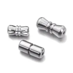 5pcs/lot stainless steel Screw Clasps Necklace Bracelet Findings Cylinder Silver Color DIY Jewelry Making Craft Findings