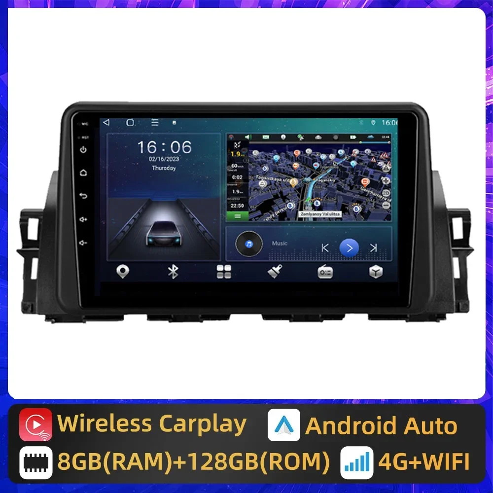 

4G+64G For Renault Kiger 2021 Car Radio Multimedia Video Player Navigation GPS wireless Carplay Android 13 No 2din 2 din DVD