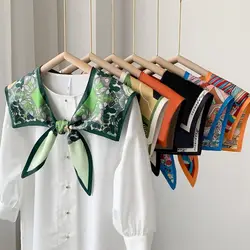 Print Small Fake Detachable Collar Protect Sunscreen Shawl Scarf Decoration Summer Dress Shirt False Collar Neckwear Cape