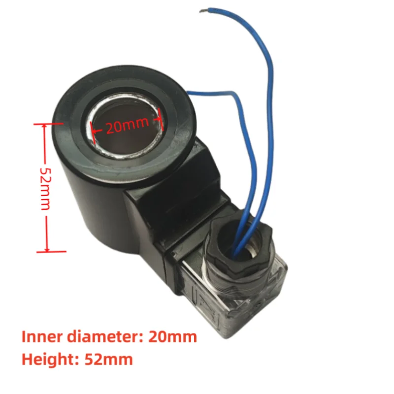 Hydraulic Solenoid Coil Inner Hole20mm Height 52mm  AC220v DC24V