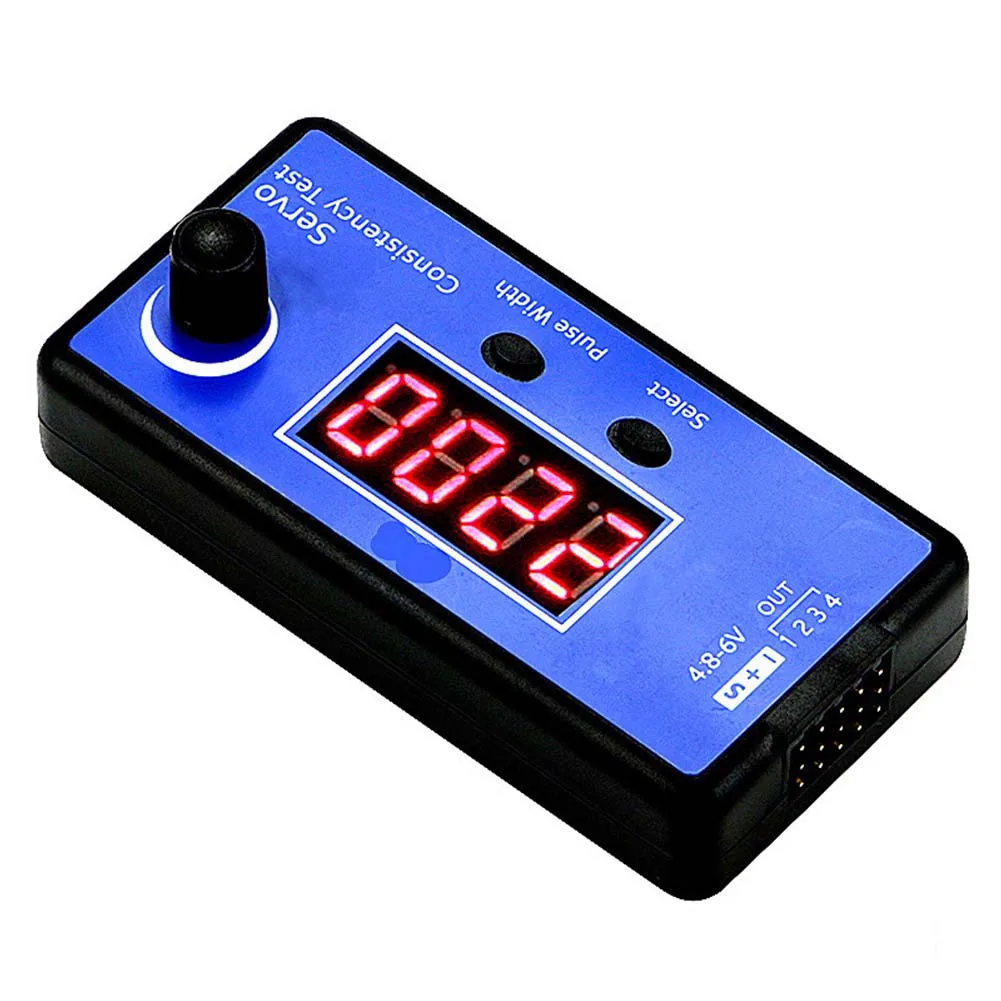 

DC 5~6V RC/ESC Consistency Tester 800~2200us Output Signal Manual Mode Key Pulse Width For RC Helicopters Aircraft Car Digital