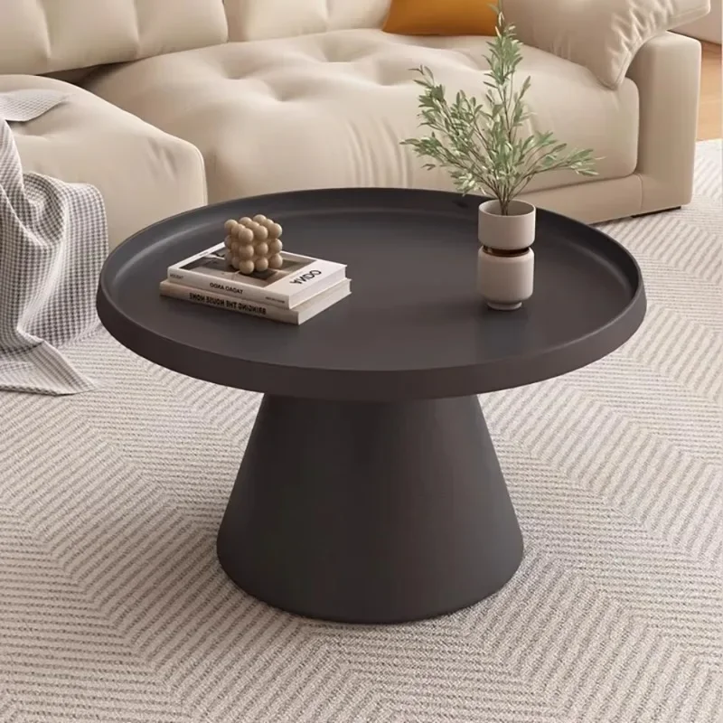 

Salon Minimalist Side Table Aesthetic Design Luxury Round Coffee Tables Glam Simple Stolik Show Kaffee Tische Trendy Furniture