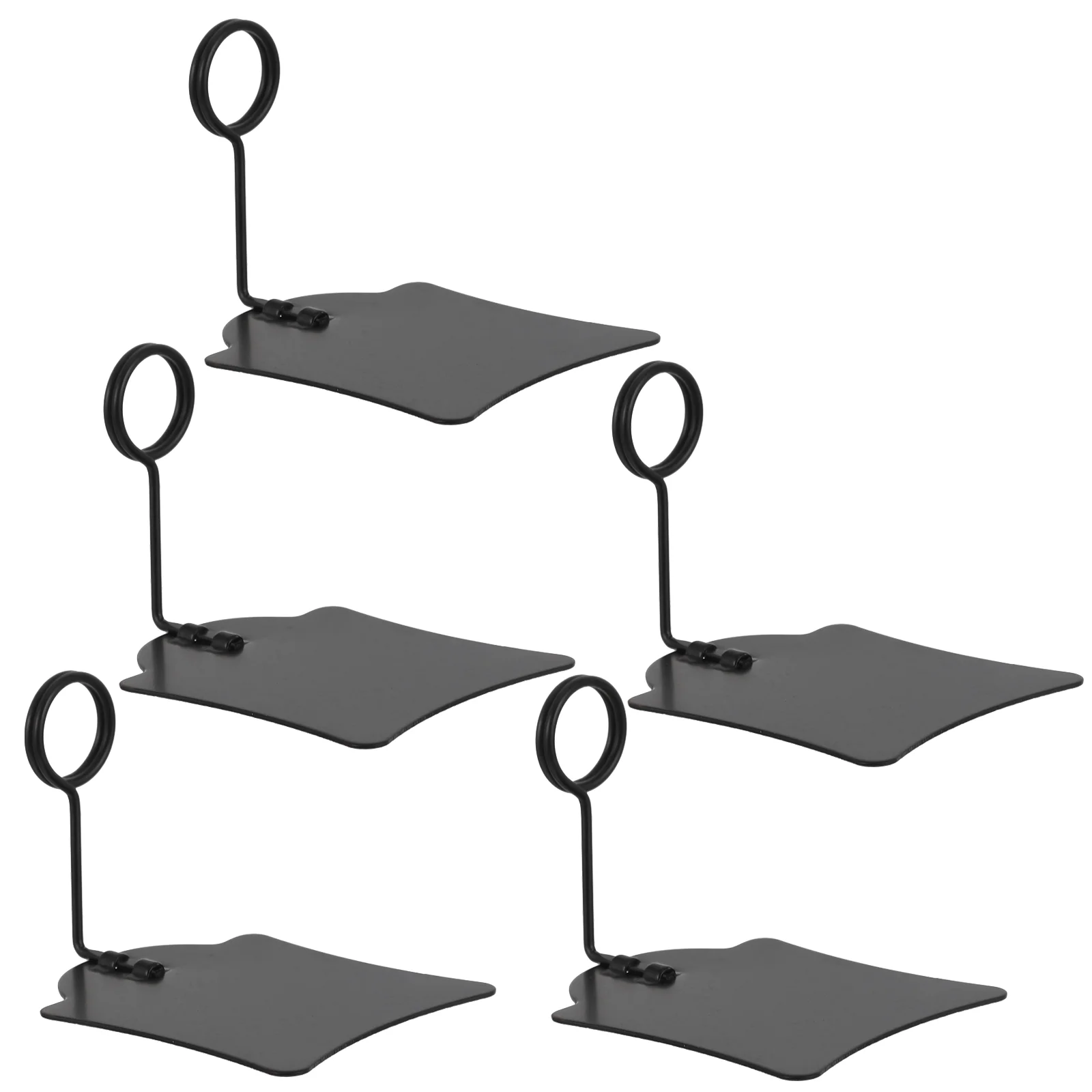 5 Pcs Price Tag Clip Holder Food Sign Wire Label Clothing Labels Reusable Clamp Display Bracket Advertising Grocery