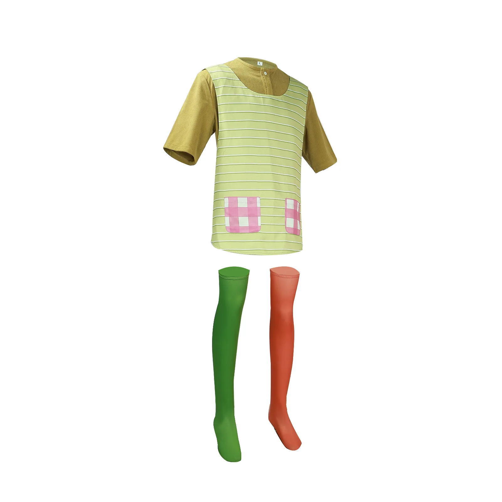 Gamba a righe Sos Set Anime Movie Cosplay loween Color Blo Calzamaglia lunga Costume etnico da donna Performance sul palco