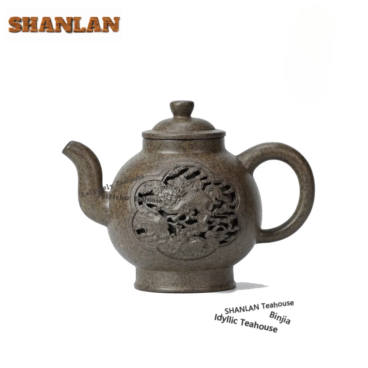 

400ml Vintage Yixing Purple Clay Teapots Famous Artists Handmade Hollow Out Pot Raw Ore Mud Tea Maker Kettle Zisha Tea Set Gift