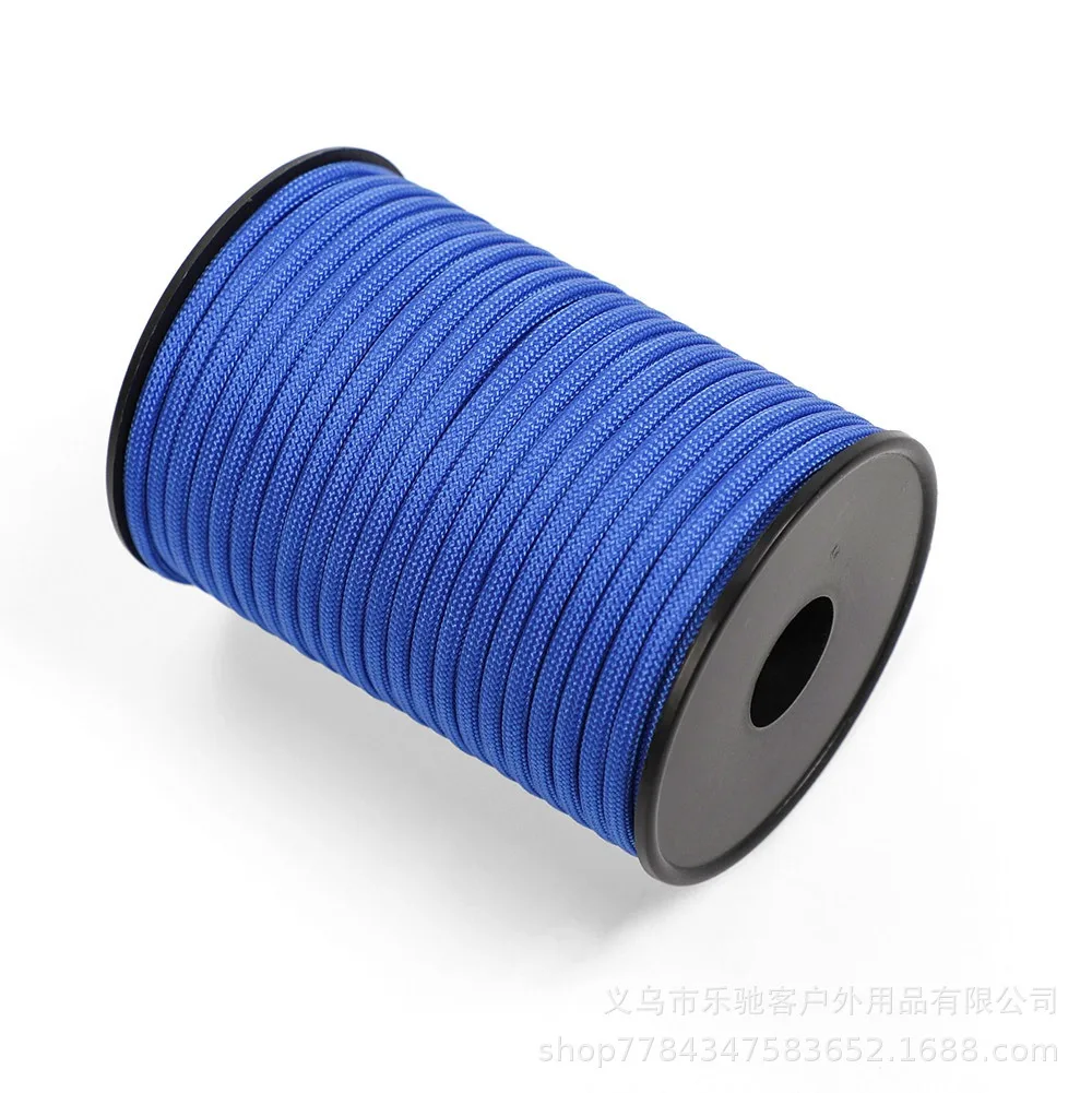 Durchmesser 4mm, Länge 30m, aufrollbares neunadriges Paracord-Seil in verschiedenen Farben, geeignet zur Zeltverstärkung, Windseilbefestigung. – Detail 6