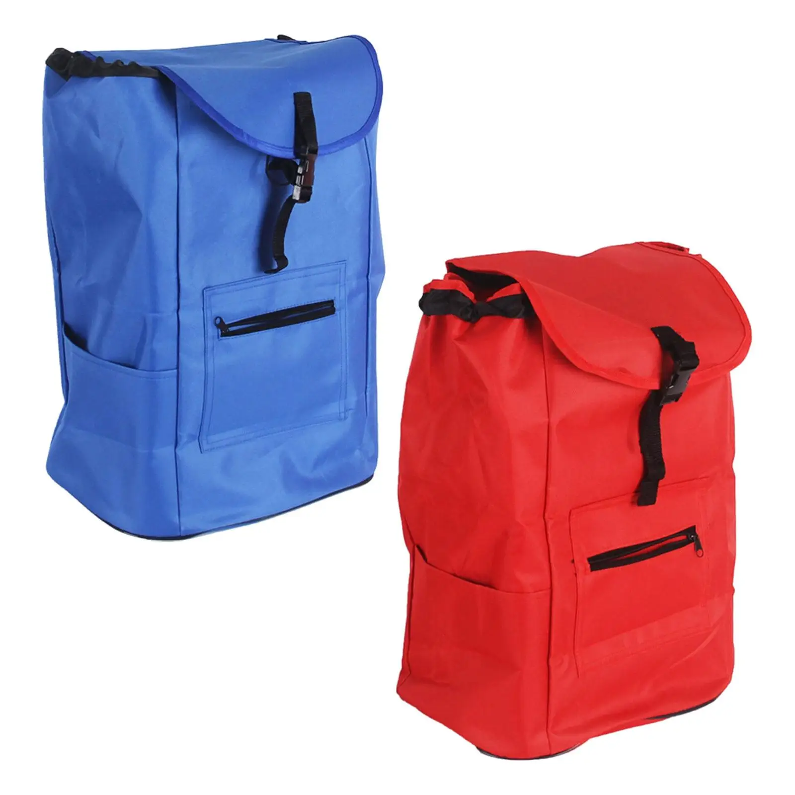 Shopping Cart Bag Replacement Oxford Cloth Waterproof Foldable Trolley Storage with Front Pocket for Portable Grocery Errands