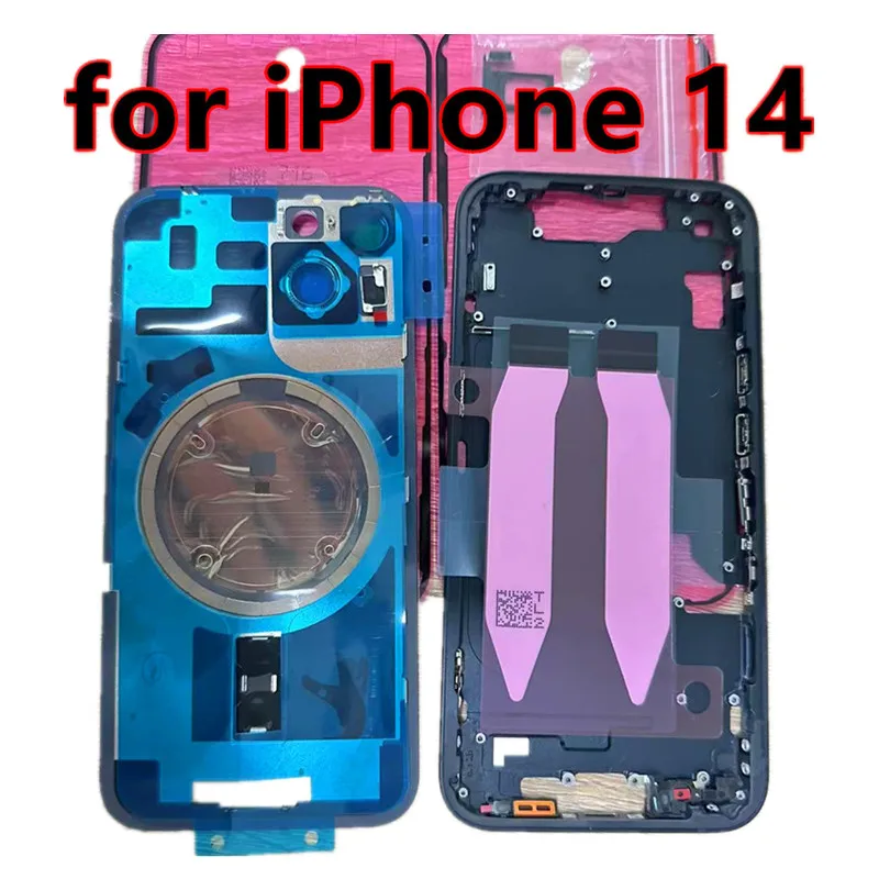 Nowa Europejska Wersja Obudowy do iPhone 14 Plus z Ramką, Tylnym Szkłem i Częściami Zamienne do Obiektywu Tylnej Kamery — 2